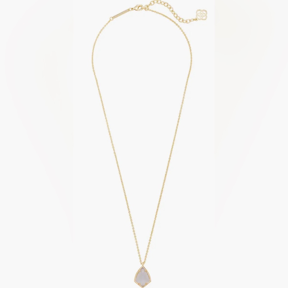 NWT Lot of 2x [Kendra Scott] Carinne Earrings & Cory Pendant Necklace Slate/Gold - Picture 7 of 15